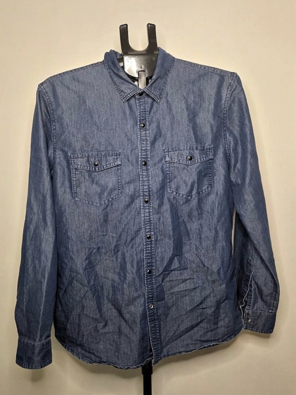 Fried Denim WVC Denim Button Down Shirt Size Medium